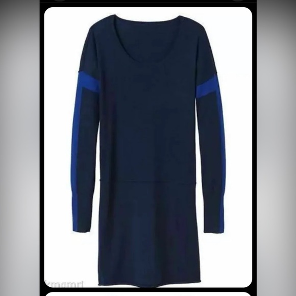 Athleta Blue Colorblock Azalia Sweater Dress #428339 - Picture 2 of 10